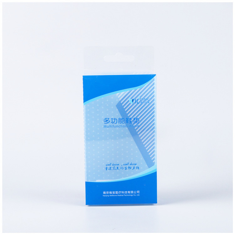 High quality transparent pvc box packaging for insoles