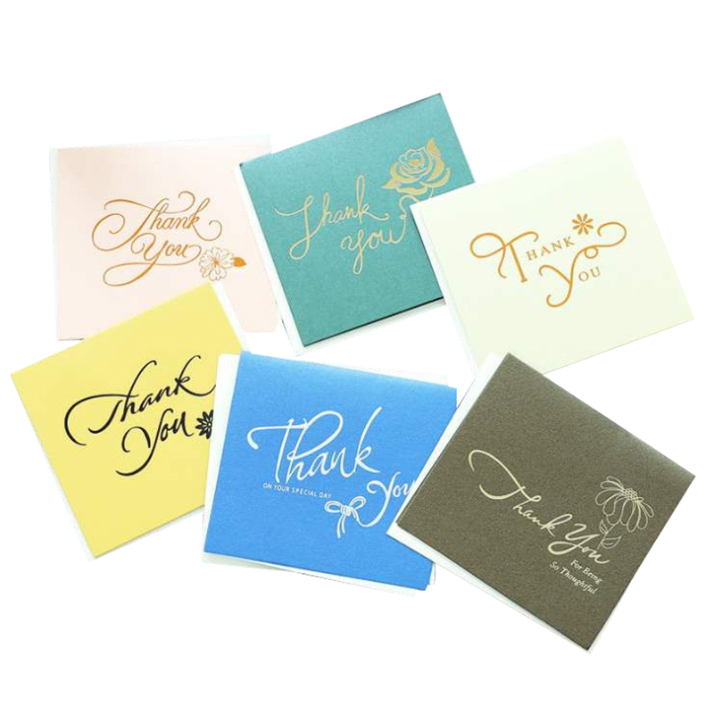 Hot stamping Customized bulk envelopes & stickers including thank you cards for wedding graduation