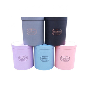 Hot sale wholesale paper round boxes for flowers