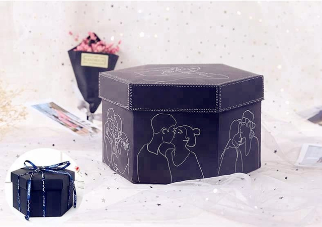Wholesale Surprise Cardboard Paper Packaging Gift Explosion Box for Lovers