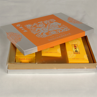 2020 China Stylish Paper Luxury Pack Paper Box Food Grade Boxes For Moon Cake With Departments Factory Cheap Sell