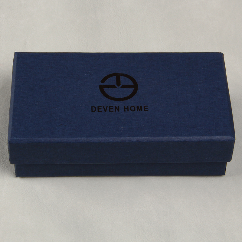 Beautiful And Generous Deep Blue Package Case With Uv Coated For Decoration Bow Tie 