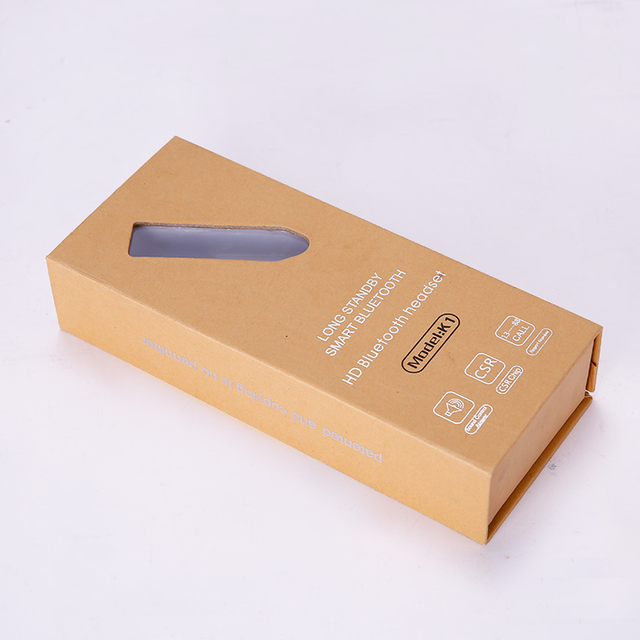 Manufacturers Wholesale Custom Logo Printing Book Flip Paper Packaging Box For Blue-tooth Sets With Gift