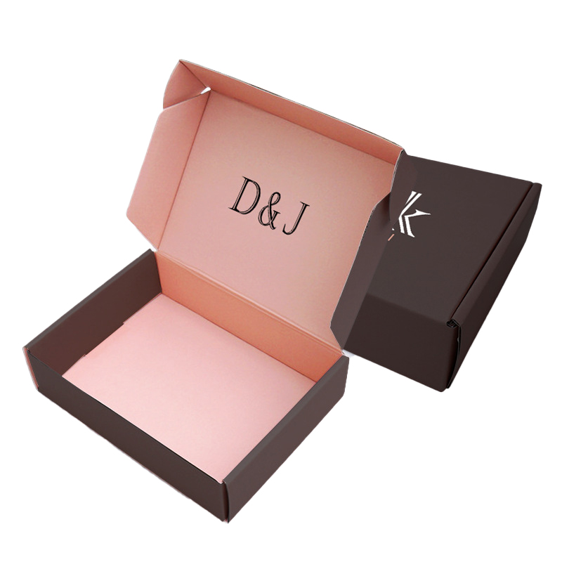 Color airplane box logo customized corrugated packaging with special hard black spot general