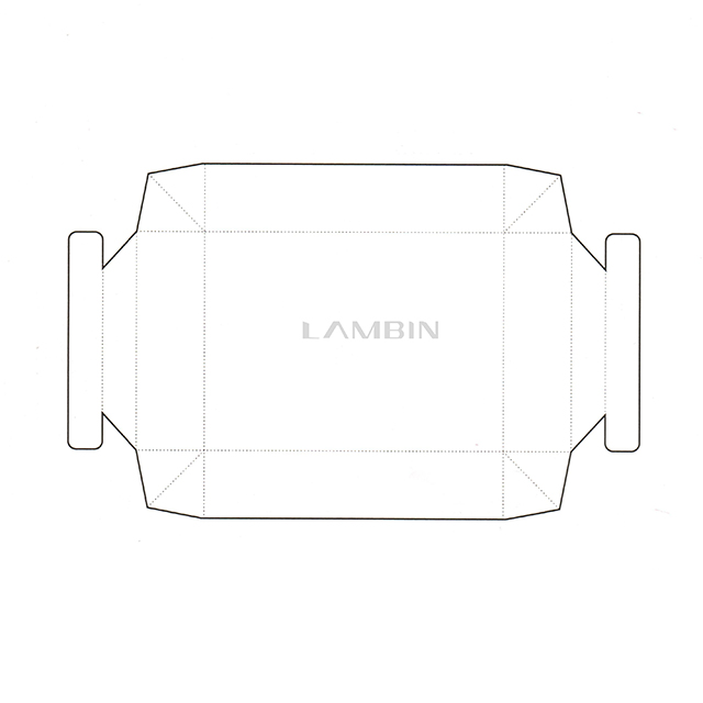 tray folding box with double walls