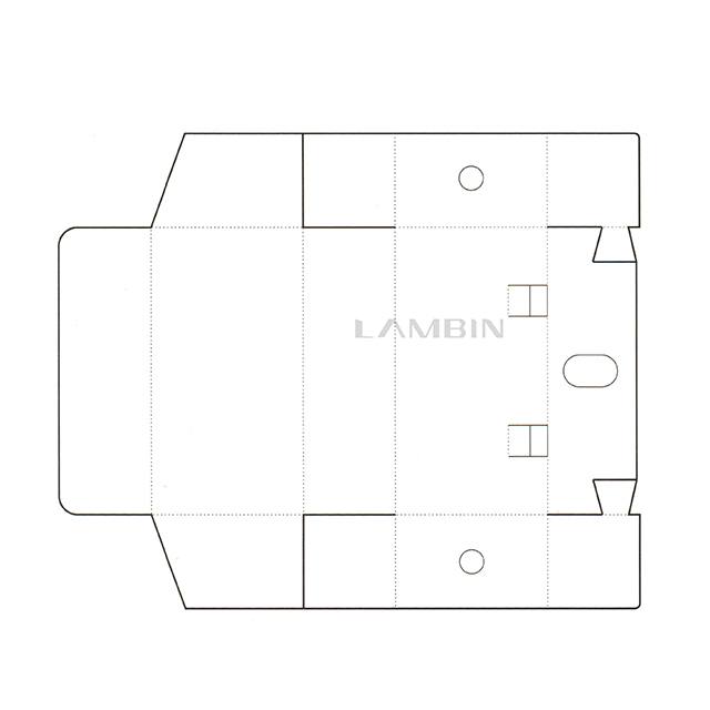 Lock paper box for household articles