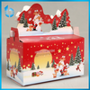 OEM Printed Christmas Apple Fruit Packaging Box Apple Packaging Fold Bag Christmas Eve Gift Paper Box With Handle