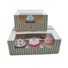 Wholesale Food Grade Wedding Party Dots Packaging With Hole Candy Cookies Cupcake Boxes Kraft Paper Gift Window Paper Boxes