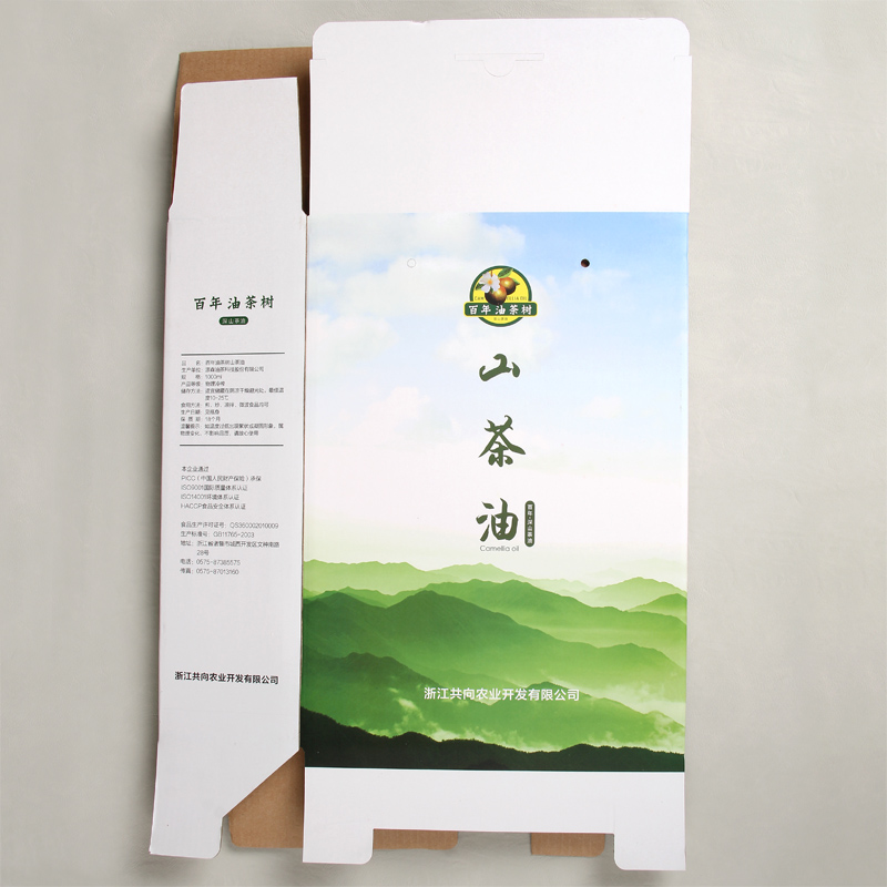 Corrugated Paper Packaging Box China Tea-seed Oil Paper Packing Box With Nylon String