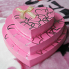 Chocolate candy gift box with window PVC transparent love gift box for Korean exquisite heart box