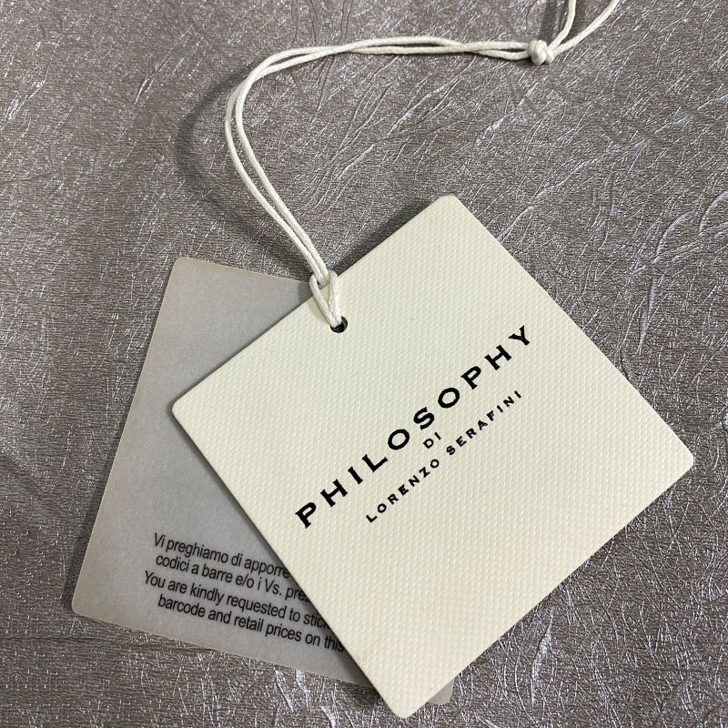 Cheap Custom Design Printing Name Logo Paper Clothing Tags