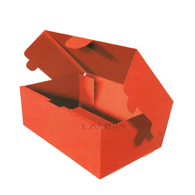 Folding paper packaging box