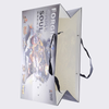 Recyclable Paper Packaging Bags, Art Paper Bags With Ribbon Handles