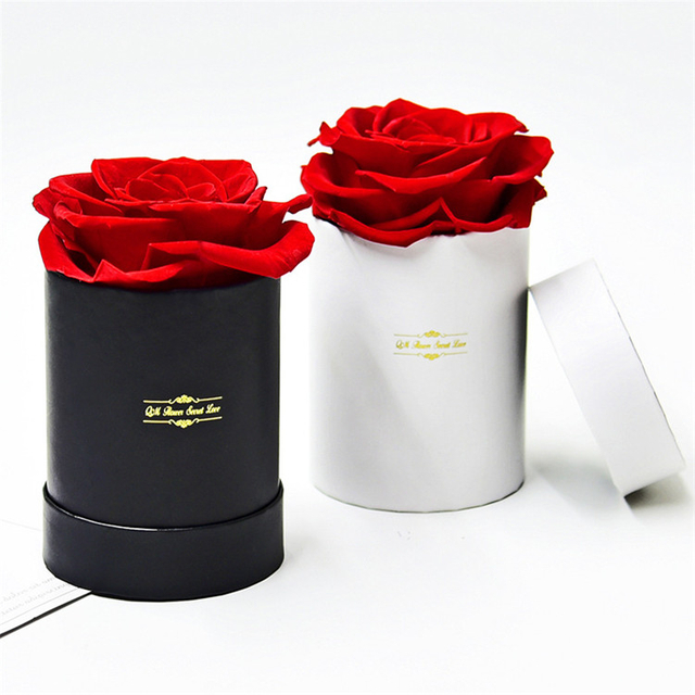 Wholesale cardboard cylinder rose gift packaging luxury flower boxes