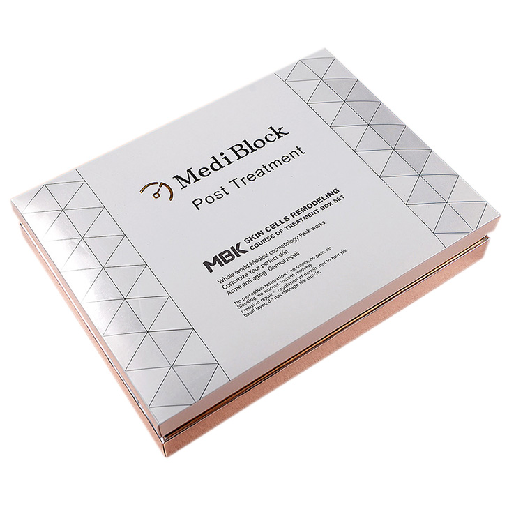 Custom Luxury White color Woman Skin Care Paper Packaging Box with Lid