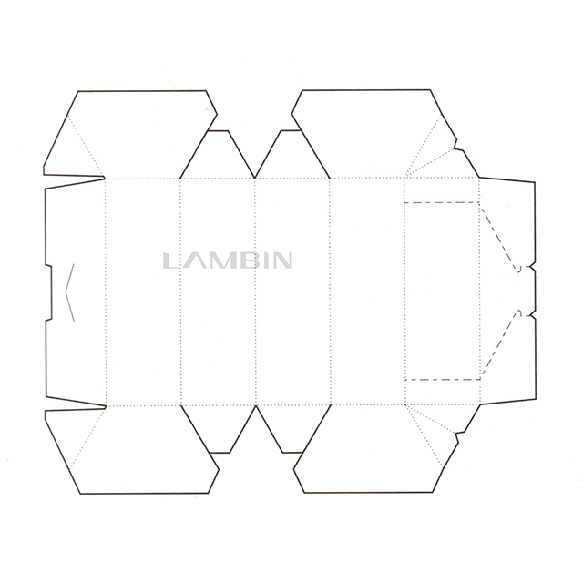 conglutinated hexagonal box for chocolate packaging 