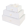 Factory Custom paper box supplier,drawer paper gift box with ribbon bow