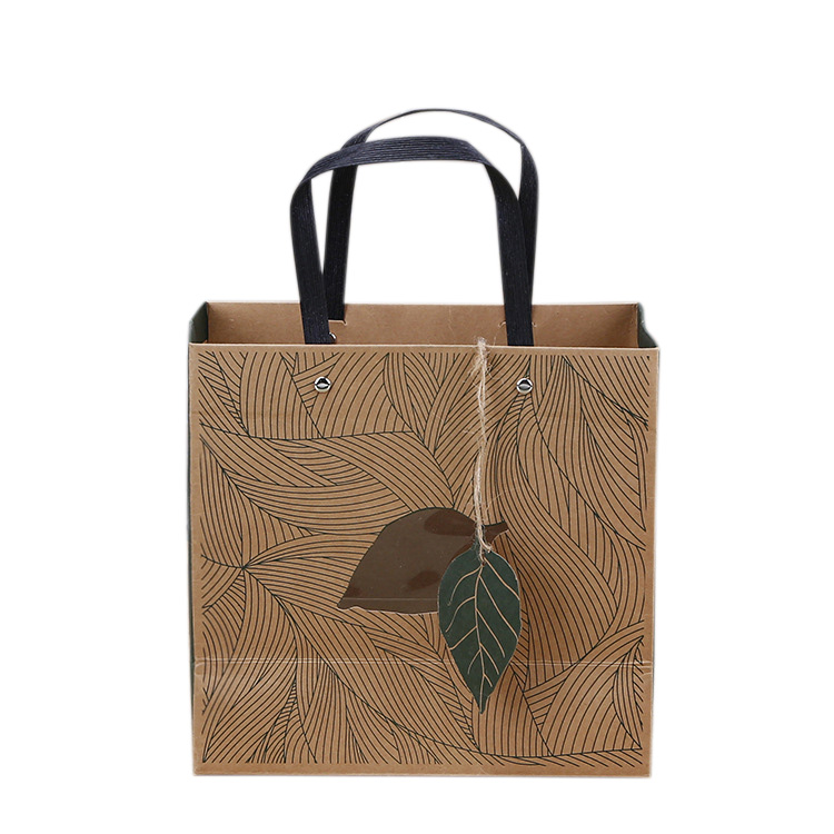 Manufacturer Paper Shopping Bags with Logos,flat Handle Paper Bags Small