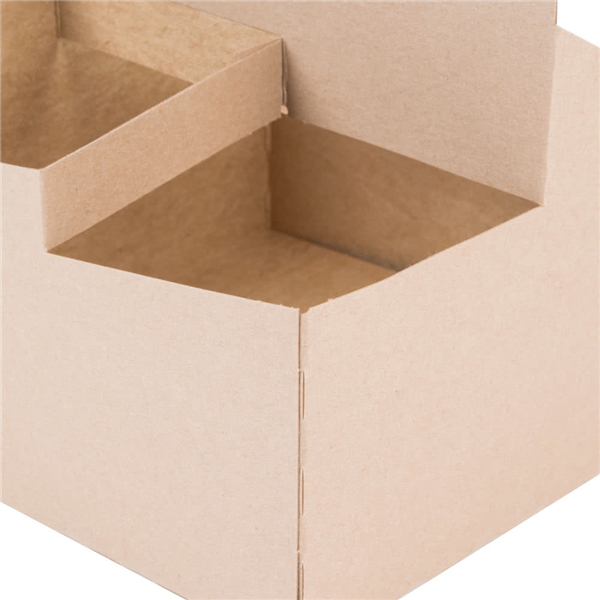 2021 Hot Sale Custom Logo Cardboard 4 Pack Wine Box Carrier Portable Handle Packaging box