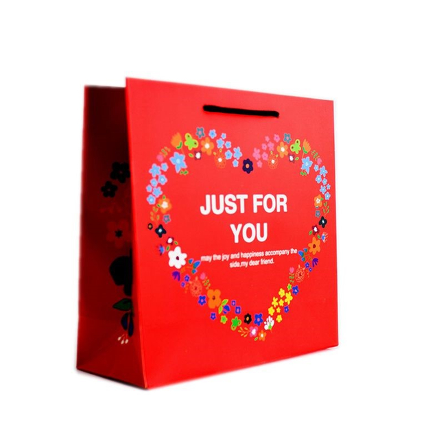 Full Color Print Custom Christmas Gifts Paper Bags