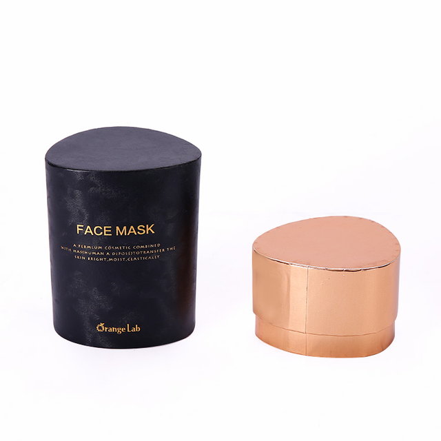 High End Customized Luxury Black Art Paper Packaging Rigid Round Tube Gift Box