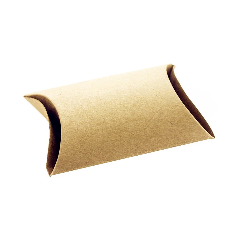 Socks Packaging Blank Brown Kraft Paper Pillow Gift Box