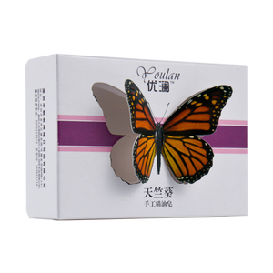 High Quality Custom Printed Luxury Soap Paper Carton 3d Butterfly Packaging Box