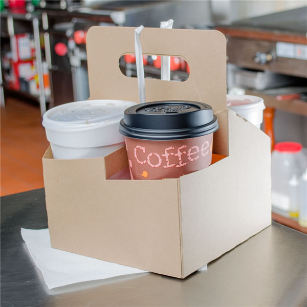 2021 Hot Sale coffee mug box packaging custom with 250g kraft paper