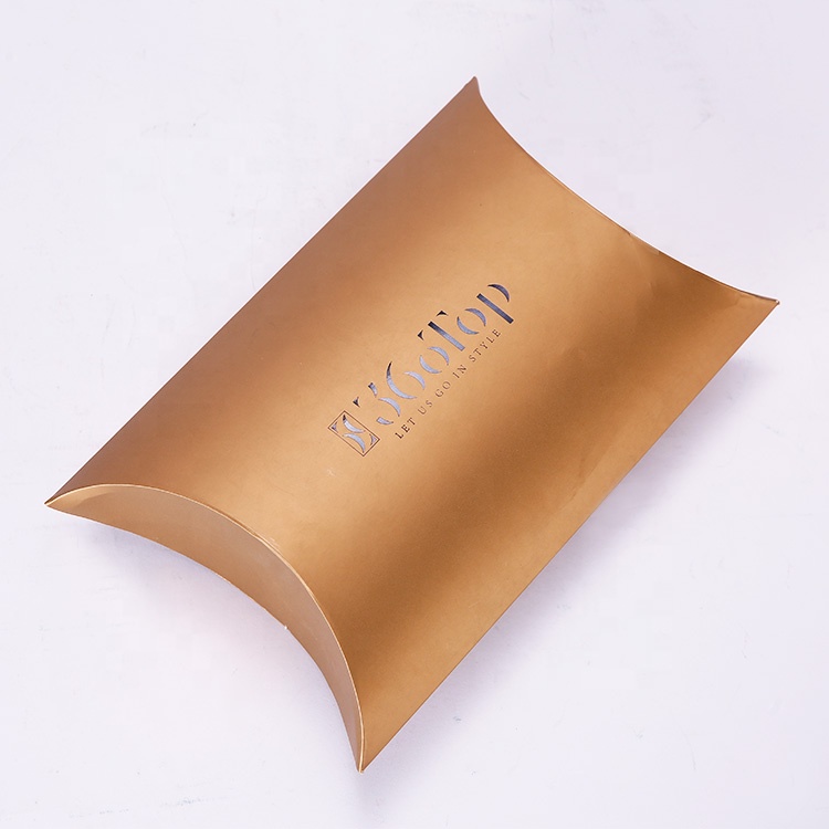 Customized Logo Foldable Pillow Shaped Packaging Gift Paperboard Clothing Box
