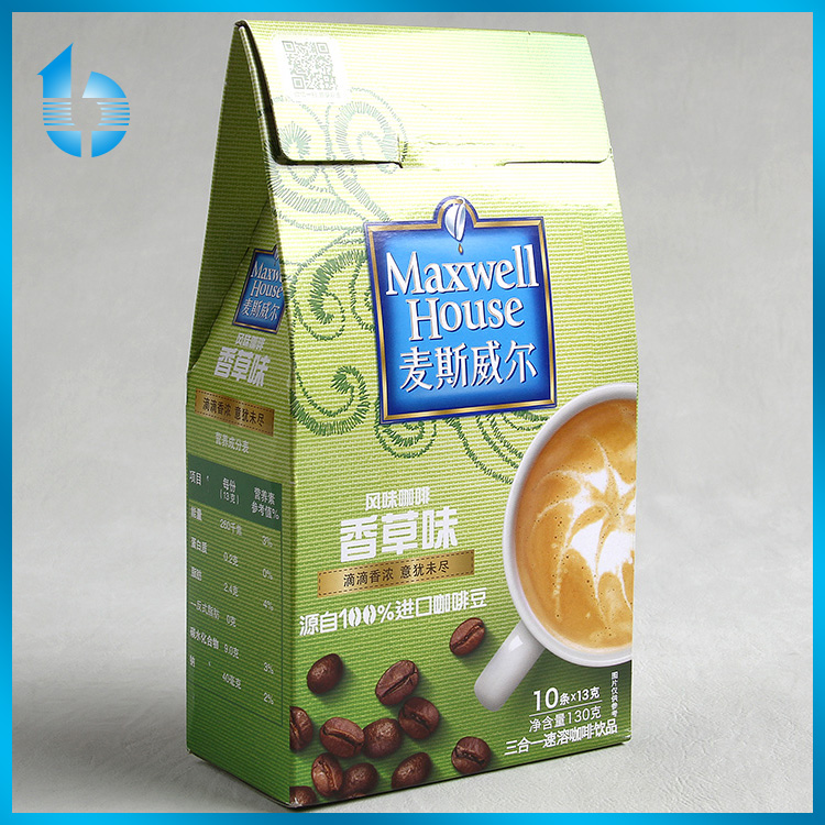 Quality Assurance Paper Box Colorful Printed For Package Ground Coffee