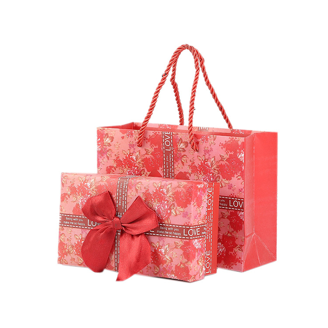 Factory Custom Logo small paper box package,candy gift paper box with bag