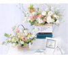 Luxury Flower Shipping Carton Boxes Kraft Paper Waterproof Flower Box With Handle