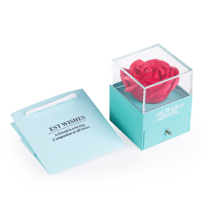 High quality festival gift decoration flower box set customize with drawer luxury