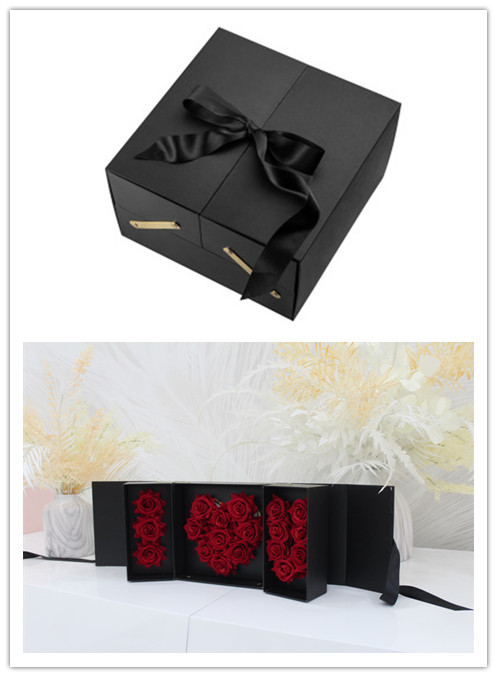 Luxury Creative Packing LOVE Gift Box Double Square Flower Box