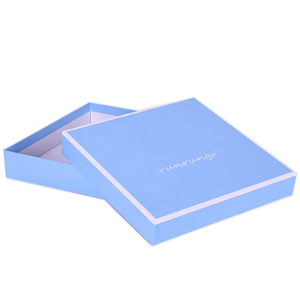 Full Color Logo Printed Lid And Base Flat Garment Apparel Cardboard Paper Box, Packaging Boxes For Clothes