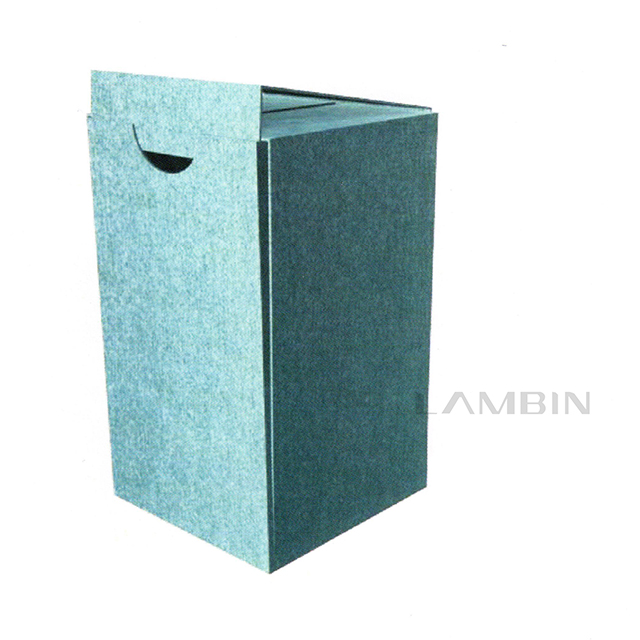 The Paper Box with Foot And Folded Buckling Flaps