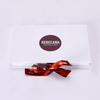 Fashion Rigid Skincare White Paper Packaging Cosmetic Spa Box With Printing Ribbon Closure