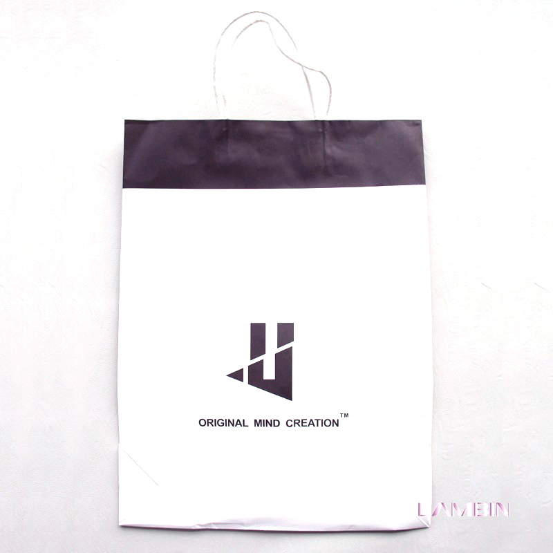 Custom Die Cut Paper Hand Bag For Adult Athletic Clothing 