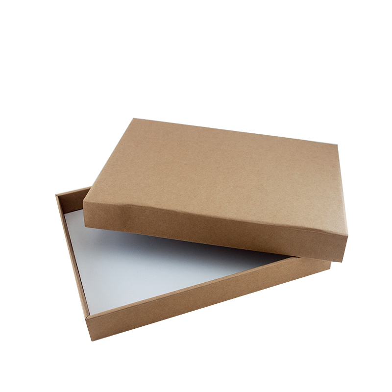 Wholesale Custom Color Clothes Packaging Natural Recycled Kraft Paper Box, Kraft Paper Gift Box
