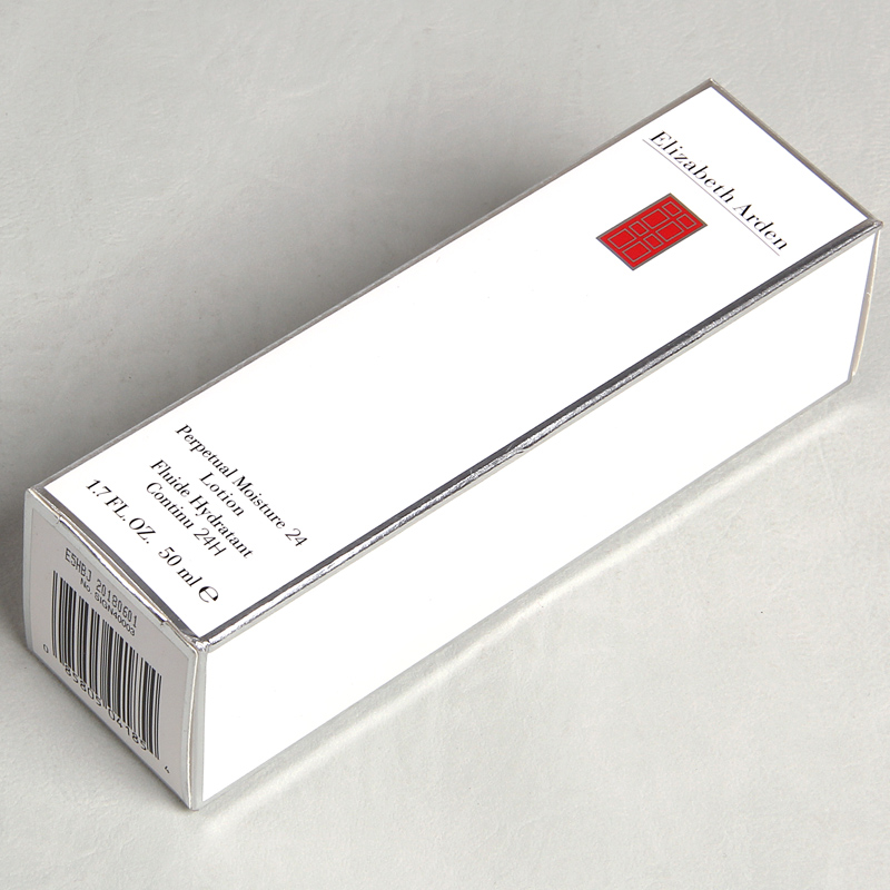 All Borders Silver Foil Stamping Package Box For Perpetual Moisture 24 Lotion