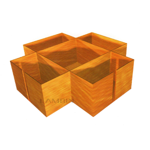 packaging box with inner dividers