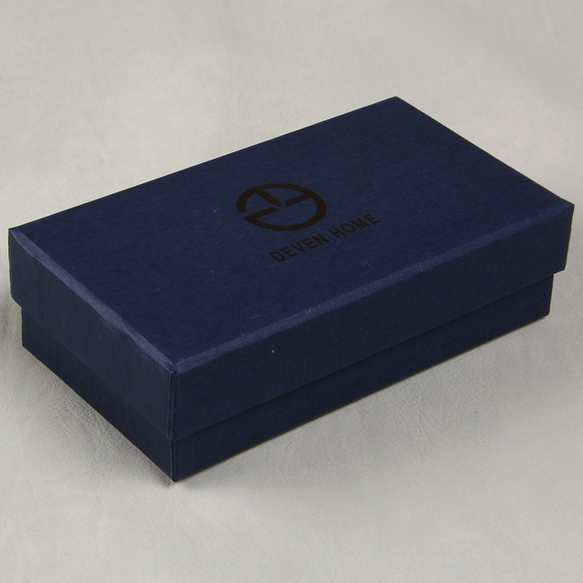 Beautiful And Generous Deep Blue Package Case With Uv Coated For Decoration Bow Tie 