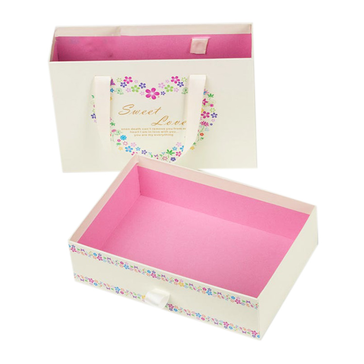 Top Quality plain paper boxes for clothing,custom boxes paper with handle 