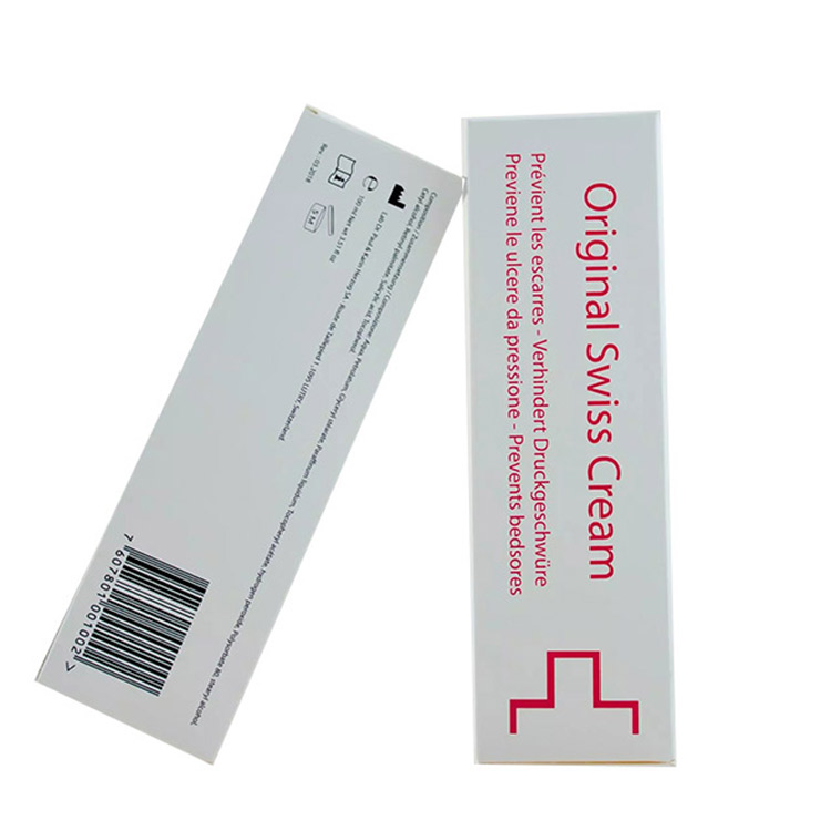 Cosmetic Offset Printing White Coated Paper Folding Box OEM service 