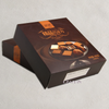 Varnished Paper Packaging Box With Gold Foil Printed Logo For Good Food