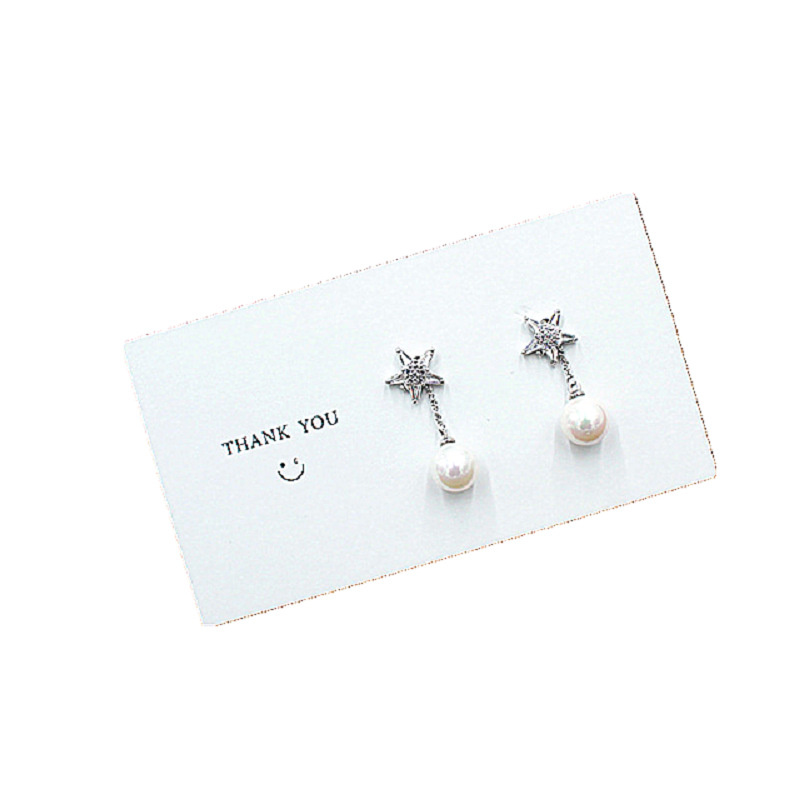 Custom Logo Kraft Paper Jewelry Display Custom Product Earring Tag Hangtag Labels