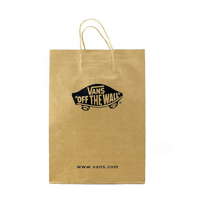 China Supplier Print Special Design Shoes Packaging Kraft Paper Gift Bag with Handle